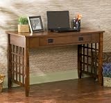 Cheap Lattice Computer Desk - Brown on sales