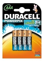 Duracell PowerPix AAA Camera batteries Pack of 4 NX2400