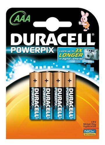 Duracell PowerPix AAA Camera batteries Pack of 4&nbsp; NX2400