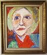 Portrait of Janet Ament, Original Oil Painting By Louise Small - Framed Artwork
