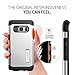Galaxy Note 7 Case, Spigen® [Slim Armor] AIR CUSHION [Satin Silver] Air Cushioned Corners / Dual Layer Protective Case for Galaxy Note 7 (2016) - (562CS20379)