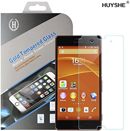 HUYSHE® Sony Xperia Z3 Tempered Glass Screen Protector 2.5D Round Edge 9H Hardness 0.3mm Ultra Slim Nano Technology Screen Protective Film for Sony z3 Anti-scratch/Fingerprint/Explosion