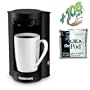 Cuisinart � Commercial 1-cup Coffeemaker - Black (includes 108 World Blend Regular Pods)