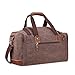 BLUBOON Overnight Bag Canvas Leather Vintage Travel Duffel Bags 18.9