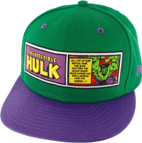  Incredible Hulk Comic Panel Men's 9FIFTY Snapback Baseball Cap