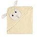 Luvable Friends Unisex Baby Cotton Animal Face Hooded Towel, Lamb, One Size