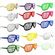 NEW LOT OF 6 KANYE STRONGER SHUTTER SHADES HIP HOP SUNGLASSES White, Black, Pink, Red, Gold and Silver