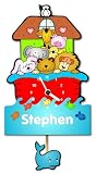 from Personalised Products Childrens Personalised Ark Pendulum Wall Clock