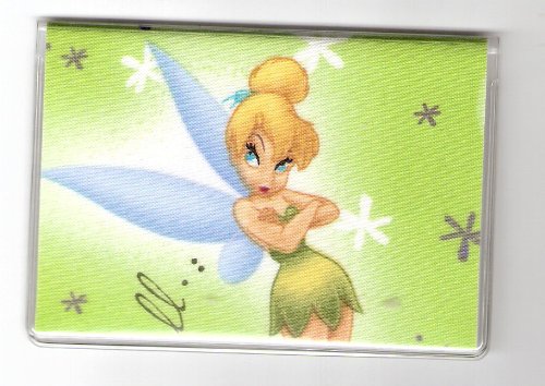 Debit Check Card Gift Card Drivers License Holder Made with Disney Tinkerbell Green Light Fabric
