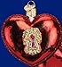 Old World Christmas Romantic Key to My Heart Blown Glass Ornament 30031 Free Box