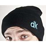 DK Logo Fold Beanie Black / Teal