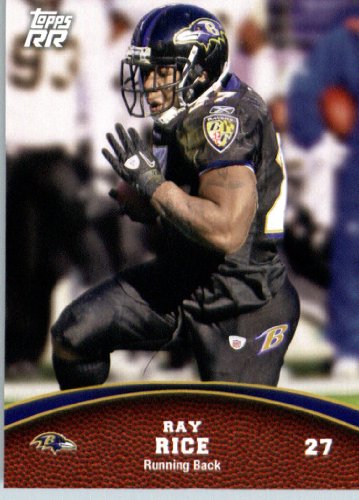2011 Topps Rising Rookies Football Card # 13 Ray Rice - Baltimore Ravens - NFL Trading Card Protective Screwdown Display Case
