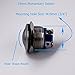 Momentary Push Button Switch, URTONE UR195, 1NO SPST DC 30V AC 250V 3A Stainless Steel Metal Shell Suitable for 19mm 3/4