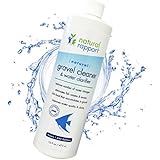 Aquarium Gravel Cleaner for Fish Tanks - Removes Excess Fish Food and Waste - Naturally Removes Toxins Better than Pump Kits - 2-in-1 Solution Works in Both Freshwater & Saltwater