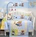 SoHo Rock N Roll Teddy Bear Crib Nursery Bedding Set 10 Pieces