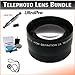 40.5mm Digital Pro Telephoto Lens Bundle For the Pentax Q7, Q10 with the Pentax 5-15mm lens. Includes 2x Telephoto High Definition Lens, Lens Pen Cleaner, Cap Keeper, UltraPro Deluxe Cleaning Kit