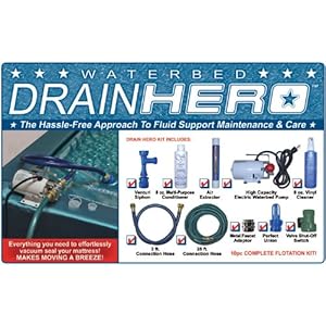 Drain Hero Complete Drain Kit for Waterbed Flotation Mattress