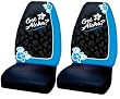 - 	 Got Aloha Blue Hibiscus Hawaiian Front Bucket Licensed Seat Covers - One Pair
