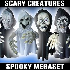 Halloween Horrror Deko Figuren Set Geist Zombie Ghoul Skelett top Deko H�nge Horror je 40 cm gro� Scary Creatures Collection 4er Set zum Happy Halloween Sonderpreis