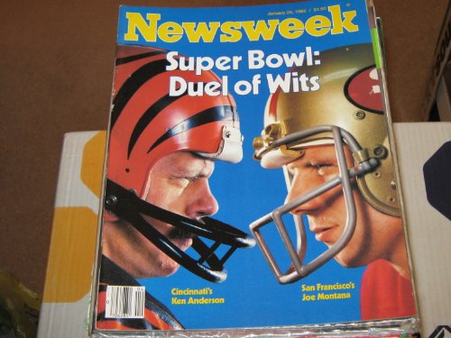 Newsweek Magazine (Super Bowl: Duel of Wits ...Cincinnati's Ken Anderson...San Francisco's Joe Montana, January 25 , 1982)