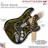 Abstract 01 Yellow WraptorSkinz Skin fits Rock Band Stratocaster Guitar for Nintendo Wii, XBOX 360, 