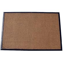 Durable Coporation Polyester Stop-N-Dry Abrasion Resistant Mat, for Indoors and Vestibules, Brown