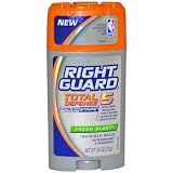 Right Guard Total Defense 5 Powerstripe Anti-Perspirant Deodorant, Fresh Blast, 2.6-Ounce Tube (Pack of 6)
