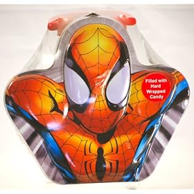  2003 - Tin Box Co / Marvel - Spider-Man Comics - Collectible Tin - Filled w/ Hard Wrapped Candy - 8x7.5x3 Inches - Comic Artwork - Officially Licensed - Out of Production - Limited EDition - Collectible