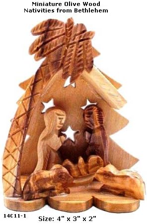 Miniature Nativities From Bethlehem Spiritual Religious