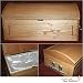 28 Hardwood Rolltop Pet Casket