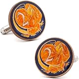 Hand Painted Australian Two Cent Coin Cufflinks