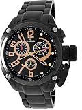 Best sale price for Le Chateau #5706 Men's Black IP Sports Buceador Collection Chronograph Watch. Free Shipping.