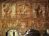 Frescoes on Interior Wall of Church on the Hill, Sighetu Marmatiei, Maramures, Romania, Photographic Poster Print by Diana Mayfield, 42x56