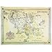 LE SEIGNEUR DES ANNEAUX POSTER CARTE PARCHEMIN DE LA TERRE DU MILIEU (65,5cm x 46,5cm)