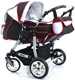 ADBOR Twin Pram DUO No.47 black / silver