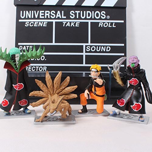 Anime Naruto Uzumaki Naruto Zetsu Kyubi PVC Action Figures Collectible Model Toys Dolls 4pcs/set NTFG063