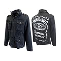 JACK DANIELS Winterjacke Jacke gef�ttert Schwarz mit Logo M L XL XXL
