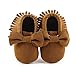 CENCIRILY Infant Baby Girls Boys Cozy Moccasins Slippers Tassels Suede Leather Sole Soft First Walkers Crib Shoes