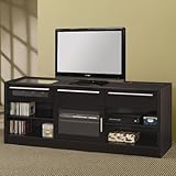 TV CONSOLE,BLACK 60x18-1/4x23-1/2