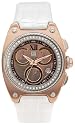 ESQ by Movado Women's 7101300 Fusion Chronograph White Leather Strap Watch