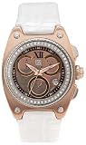 512kJ5eHymL. SL160  ESQ by Movado Womens 7101300 Chronograph White Leather Strap Watch