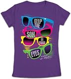 Kerusso Purple Christian Girl Youth T-shirt Son Glasses