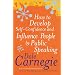 Public speaking and self-confidence