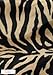 Velboa Animal Print Faux / Fake Fur Zebra Brown Fabric By the Yard