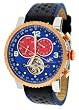 Adee Kaye #AK7214-MRG2 Men's Open Heart Skeleton Multi Function Automatic Watch
