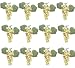 12 Clusters (With 612 Grapes) 7" Artificial Grapes with Leaves Green Rose