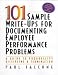 Books : 101 Sample Write-Ups for Documenting Employee Performance Problems