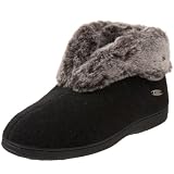 ACORN Women's Chinchilla Bootie Black,X-Large 9.5-10.5 M US