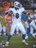 Daunte Culpepper Autographed White Jersey 16 x 20 Photograph (Unframed)