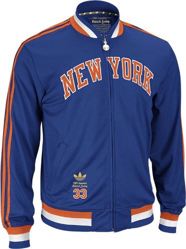NBA Men's New York Knicks Patrick Ewing Originals Legendary Retired Player Jacket (Blue, XX-Large)